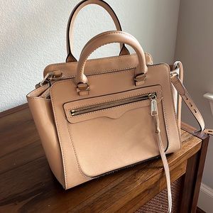 Beige Rebecca Minkoff mini Avery tote